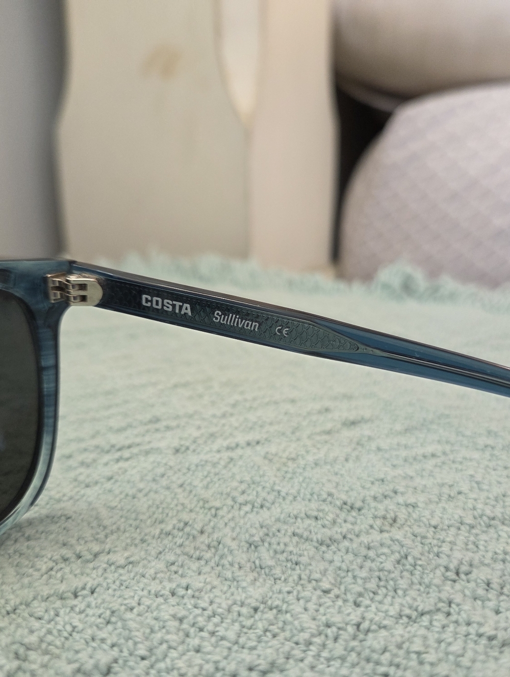 Costa Classic Blue Translucent Wayfarer Sunglasses - Picture 3 of 6